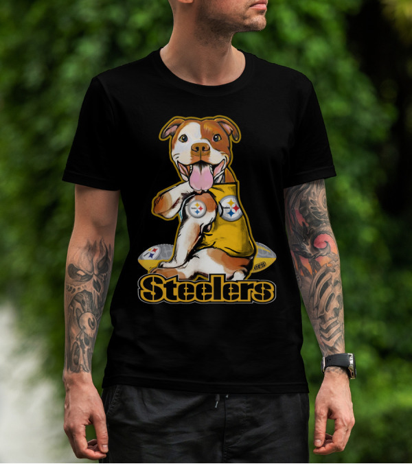 Steelers Pittbull Football Fan Appreciation T-Shirt