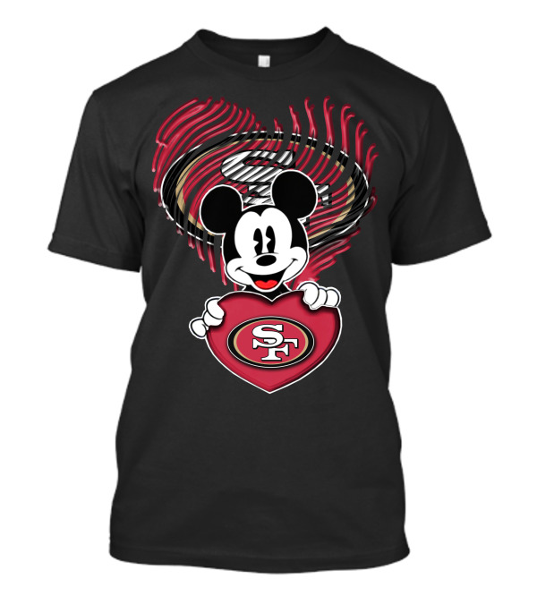 Mick San Francisco 49ers Heart T-Shirt