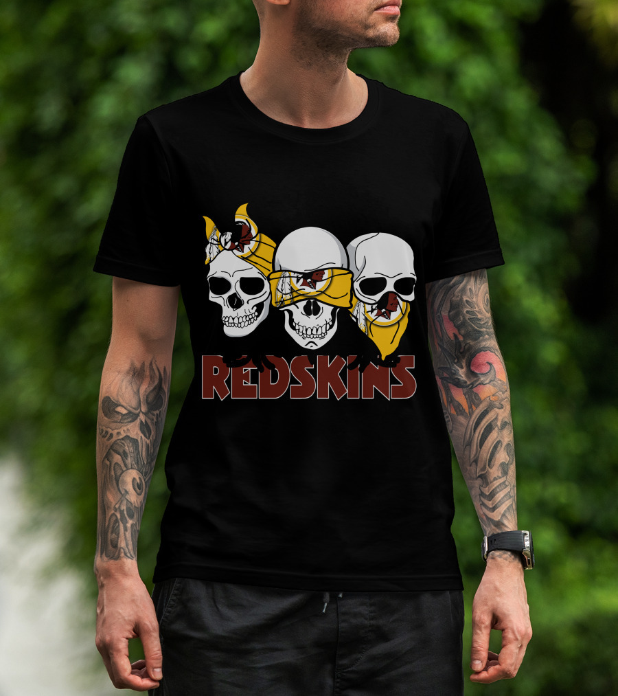 Skull Redskins Bandana T-Shirt