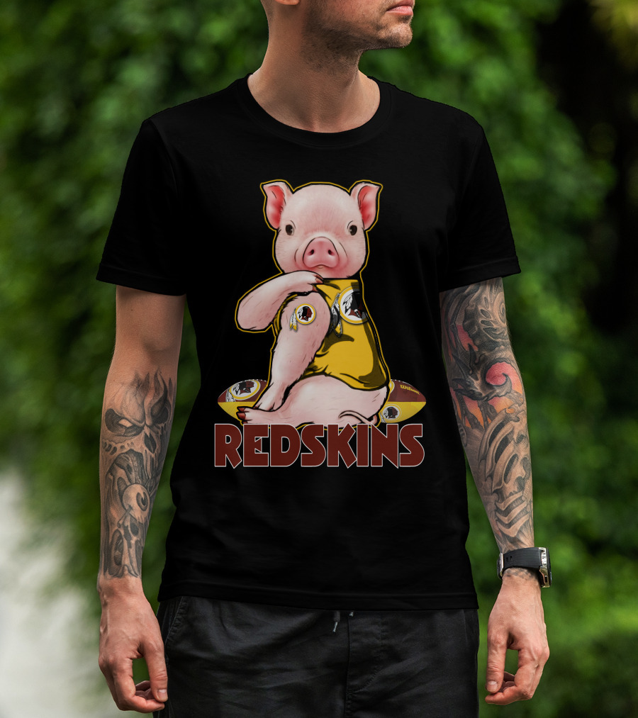 Pig Redskins Football Team T-Shirt