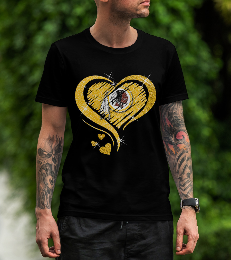 Heart Diamond Washington Redskins T-Shirt