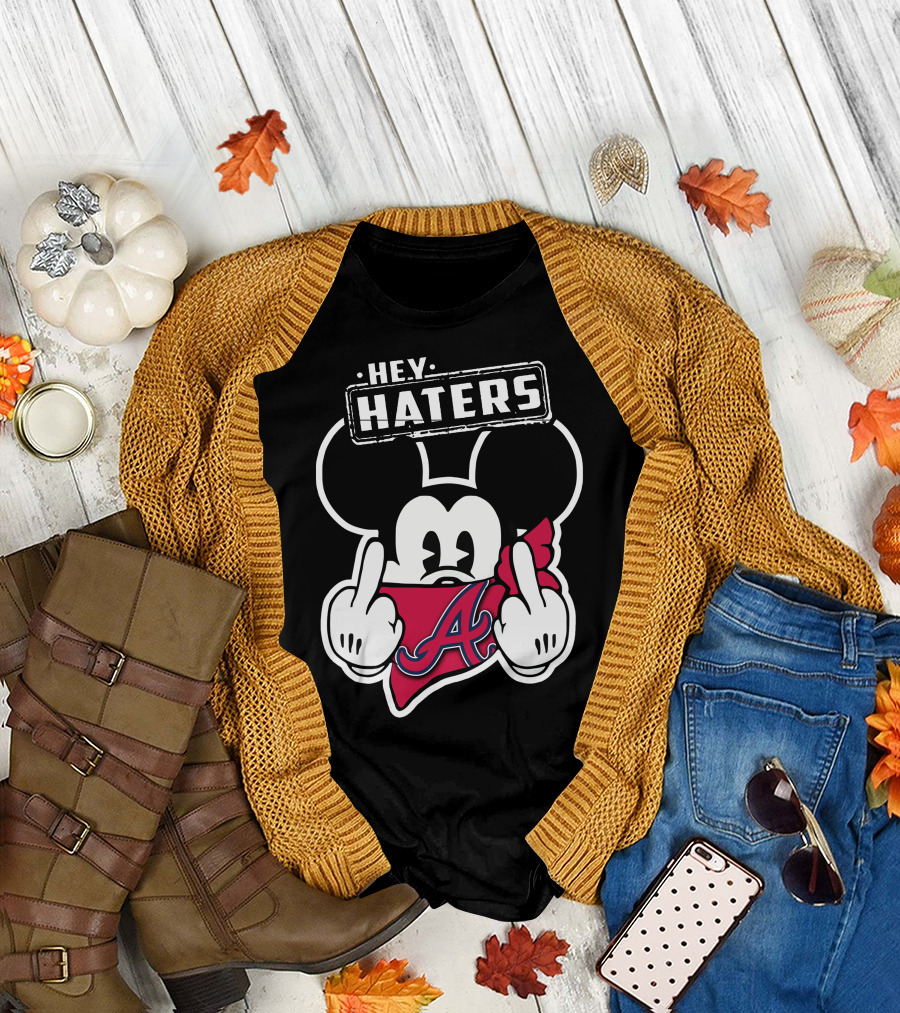 Hey Haters Mick V2 Atlanta Braves T-Shirt
