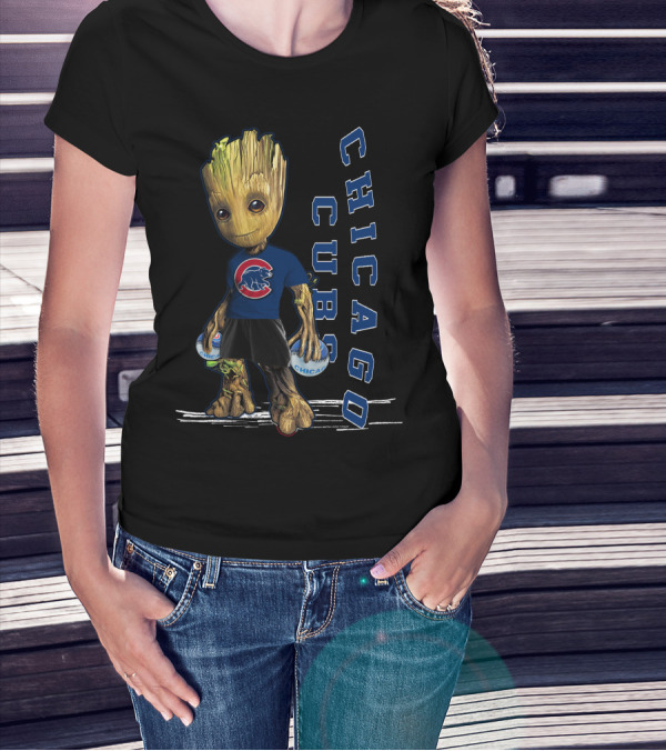 Groot Chicago Cubs Baseball Team Fan T-Shirt
