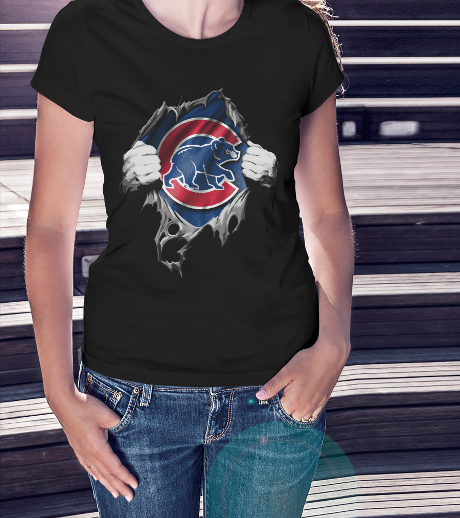Chicago Cubs Ripped Through T-Shirt
