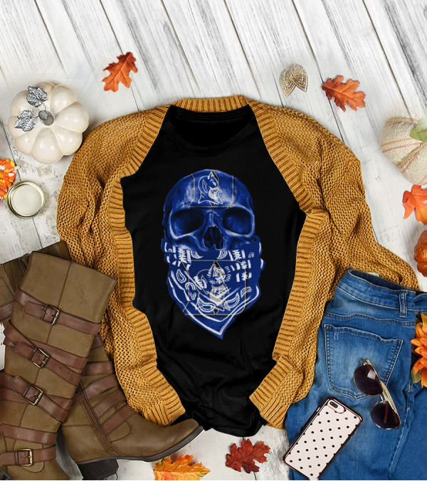 Skull Bandana Duke Blue Devils T-Shirt