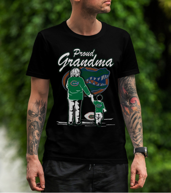 Proud Grandma Florida Gators Football Family T-Shirt