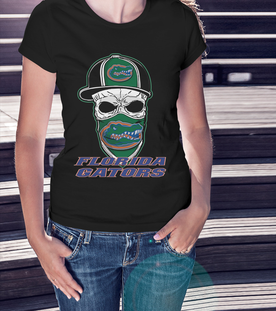 Florida Gators Skull Mask Hat T-Shirt