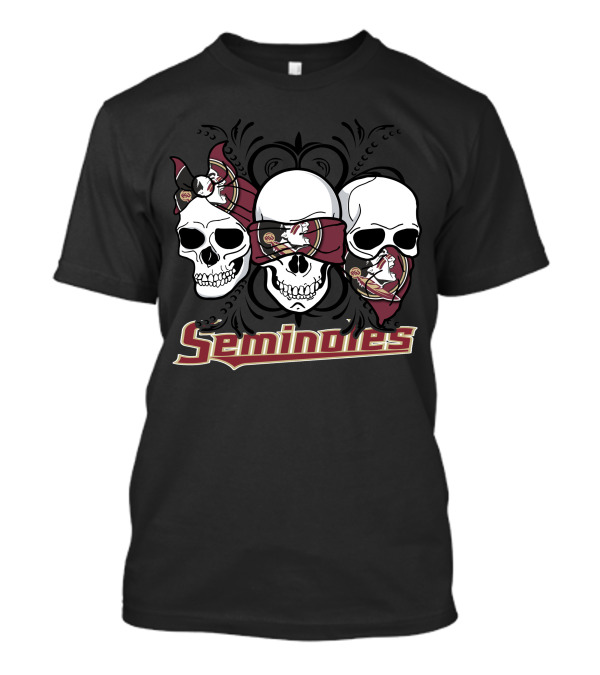 Seminoles 3 Skull Florida State T-Shirt
