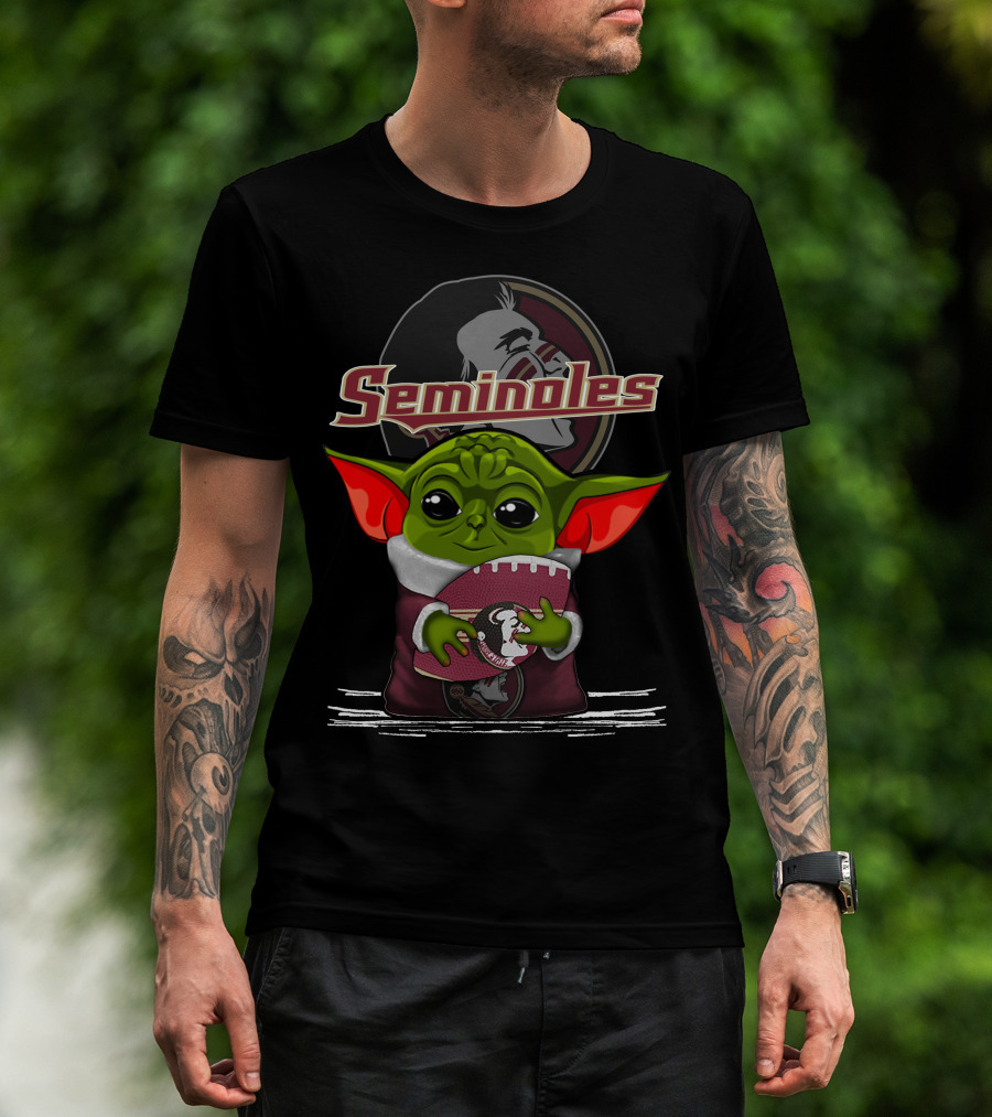 Seminoles Yoda Holding Florida State Football T-Shirt