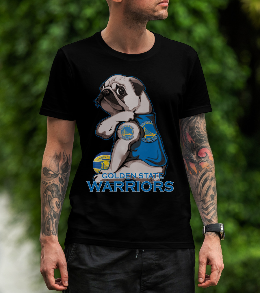 Pug Golden State Warriors Basketball Team Fan T-Shirt