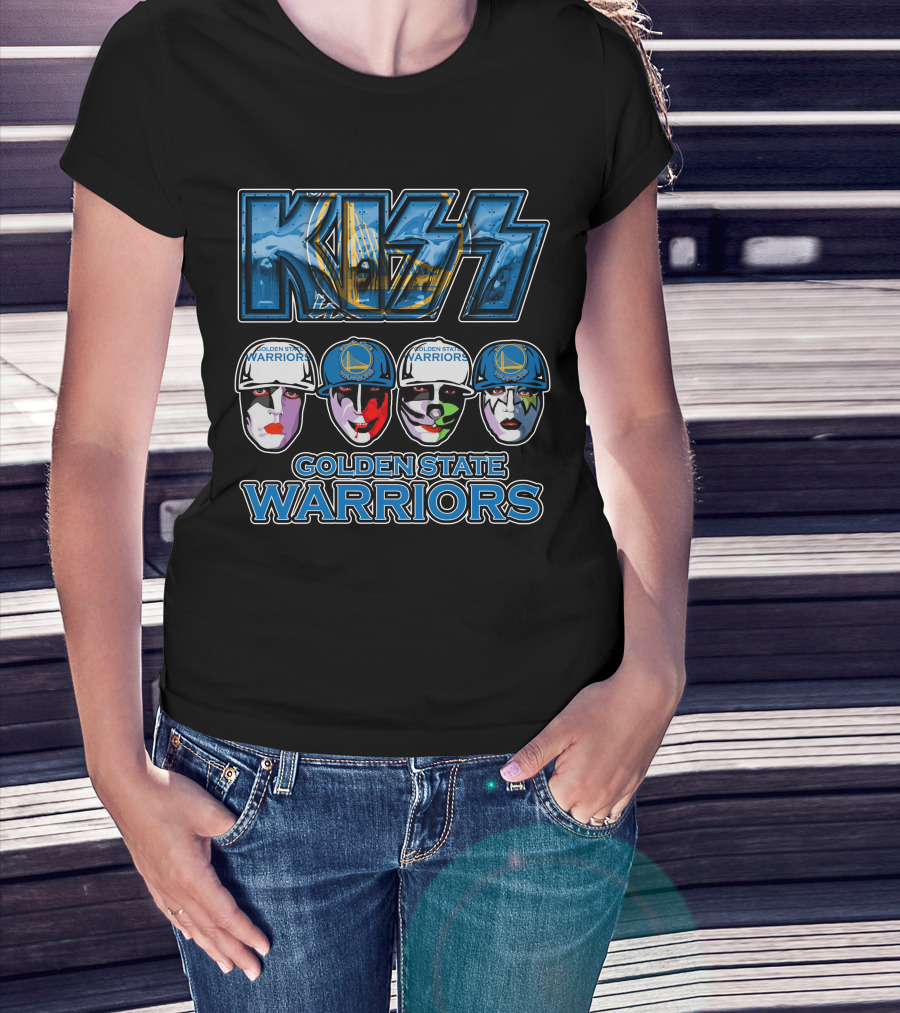 Kiss Golden State Warriors Tribute Faces T-Shirt
