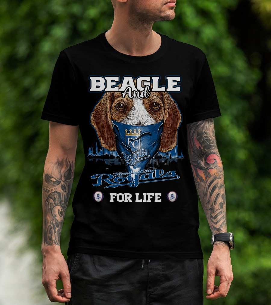 Beagle And Kansas City Royals For Life T-Shirt