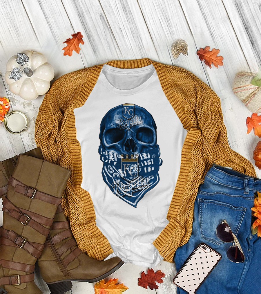 KC Royals Skull Bandana T-Shirt