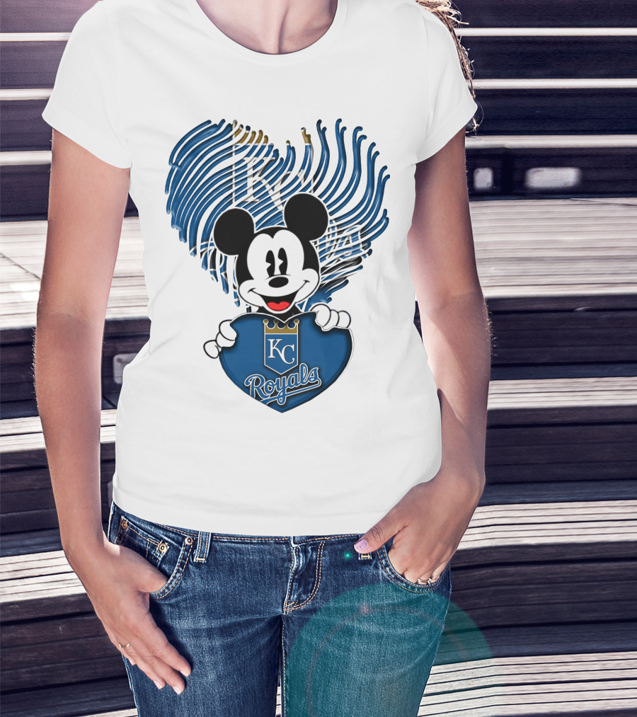 KC Royals Mickey Baseball T-Shirt