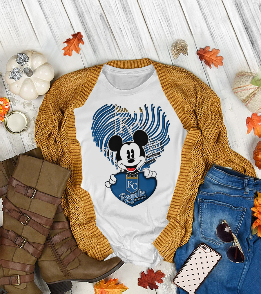 KC Royals Mickey Baseball T-Shirt