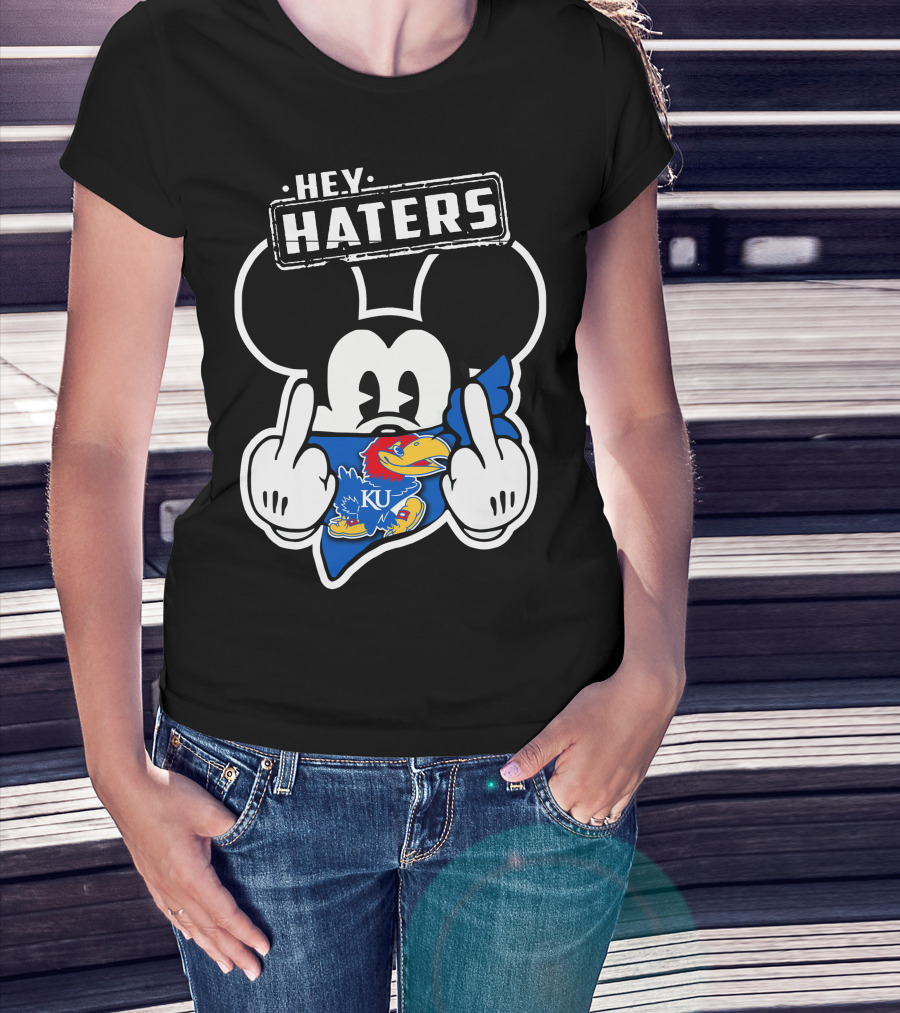Hey Haters KU Kansas Jayhawks Mick T-Shirt