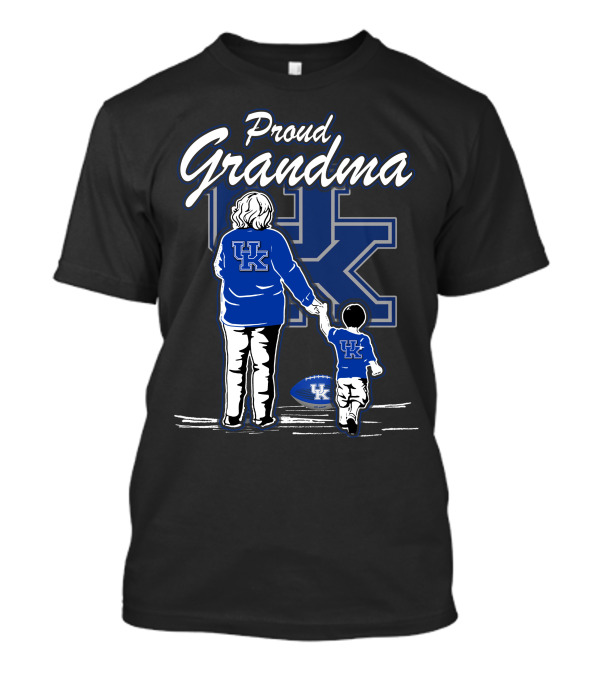 Proud Grandma Kentucky Wildcats UK Family Football Fan T-Shirt