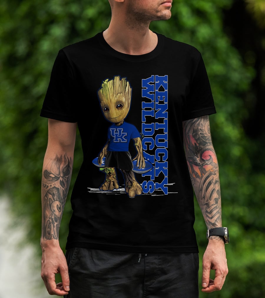 Groot Kentucky Wildcats UK Basketball Crossover T-Shirt