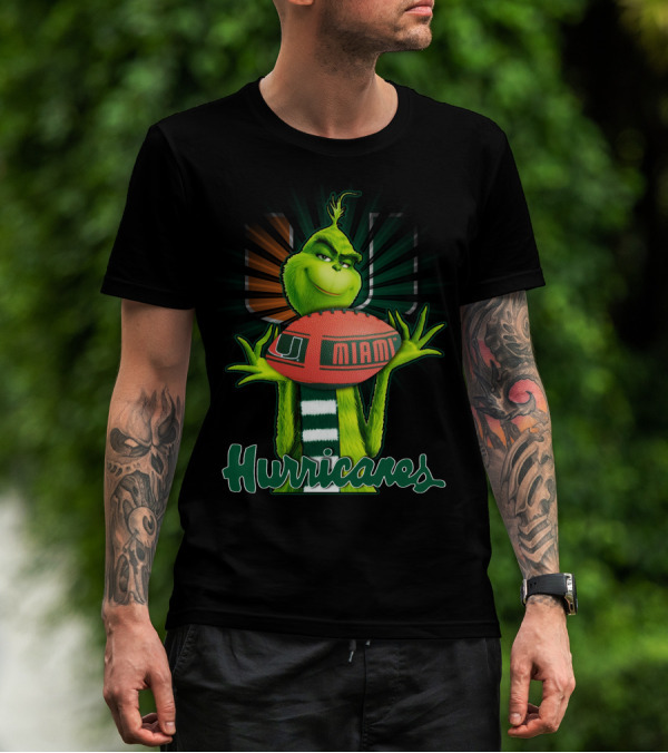 Grinch U Miami Hurricanes Football T-Shirt