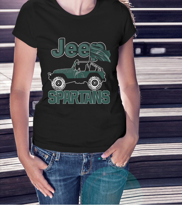 Jeep Michigan State Spartans Off-Road Adventure T-Shirt