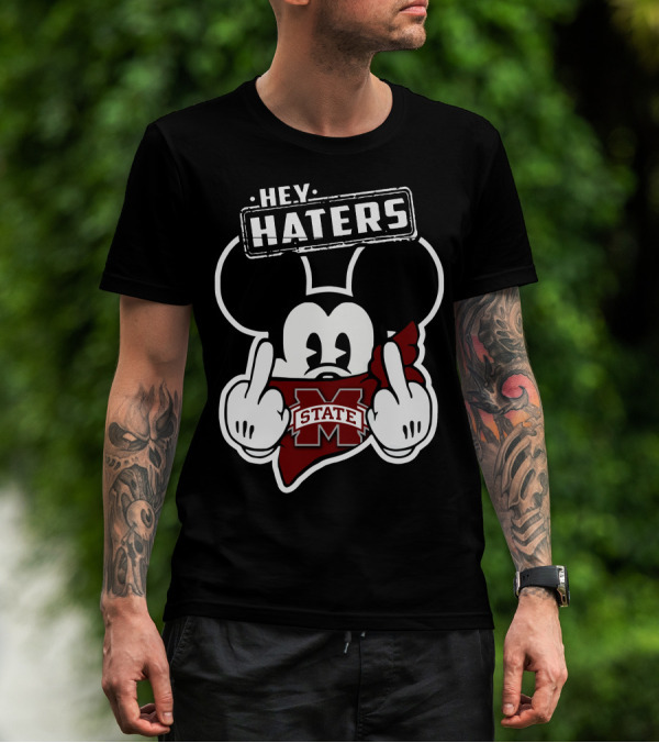 Hey Haters Mick Mississippi State Bulldogs T-Shirt