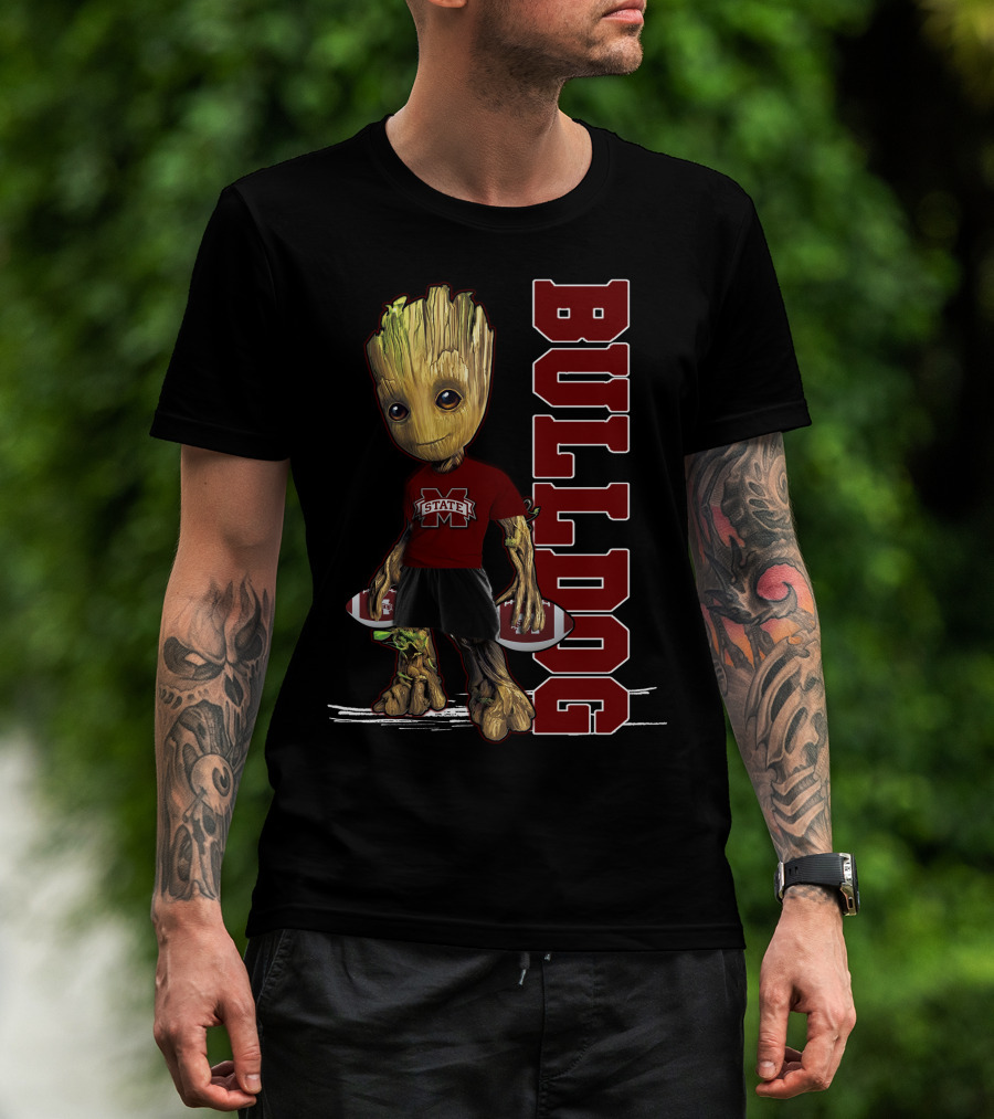 Groot Mississippi State Bulldogs Football Fan T-Shirt