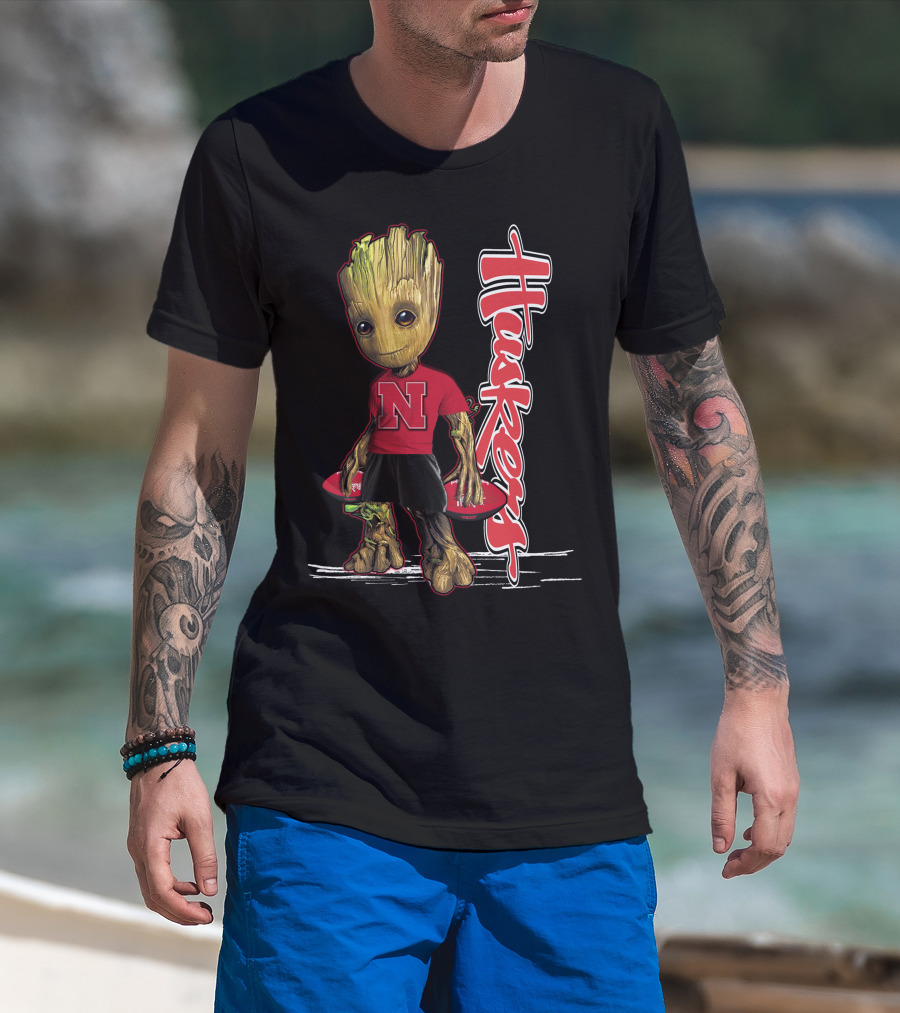Groot Huskers Nebraska Cornhuskers N T-Shirt