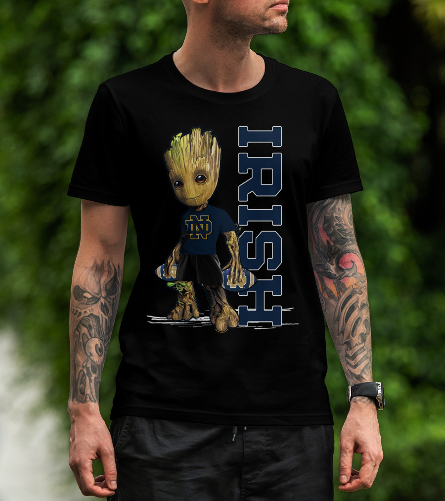 Groot Notre Dame IRISH Football Team Spirit T-Shirt