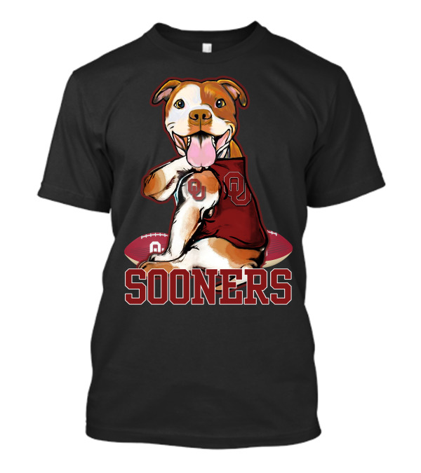 Pittbull OU Sooners Football Mascot T-Shirt