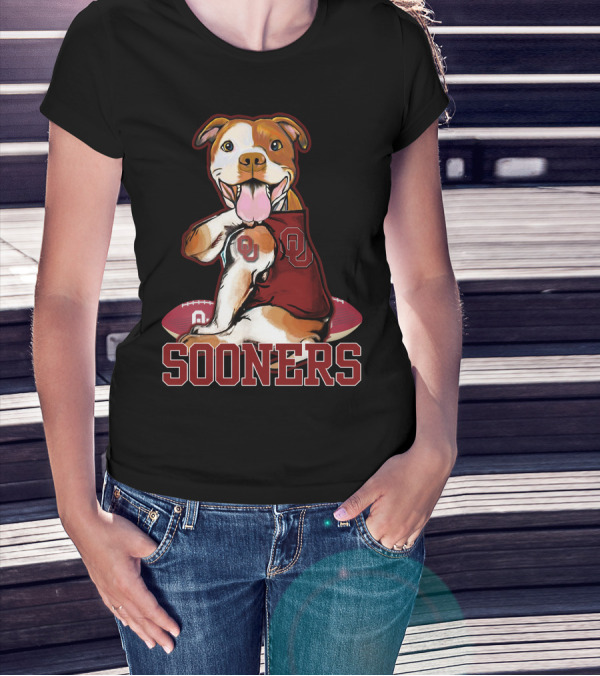 Pittbull OU Sooners Football Mascot T-Shirt