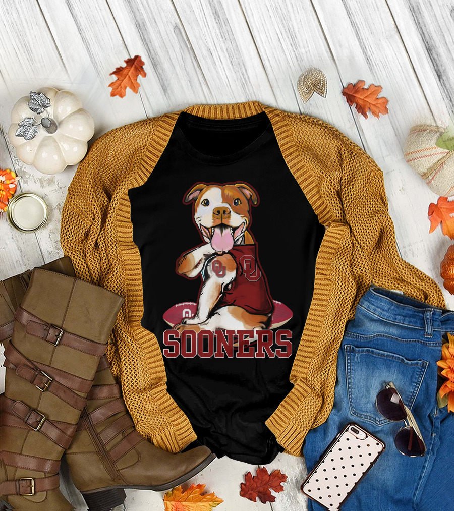Pittbull OU Sooners Football Mascot T-Shirt