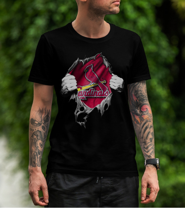 St. Louis Cardinals Torn Jersey T-Shirt
