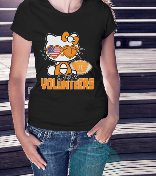 Hello Kitty Tennessee Volunteers Football USA T-Shirt
