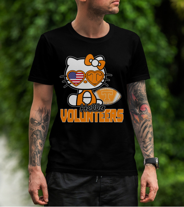 Hello Kitty Tennessee Volunteers Football USA T-Shirt