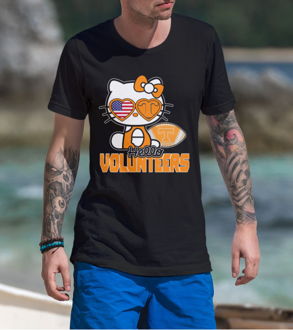 Hello Kitty Tennessee Volunteers Football USA T-Shirt