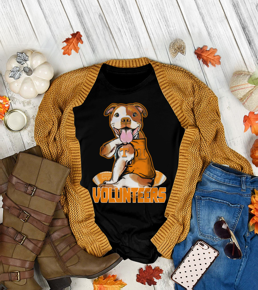 Pittbull Volunteers T-Shirt Tennessee Football T-Shirt