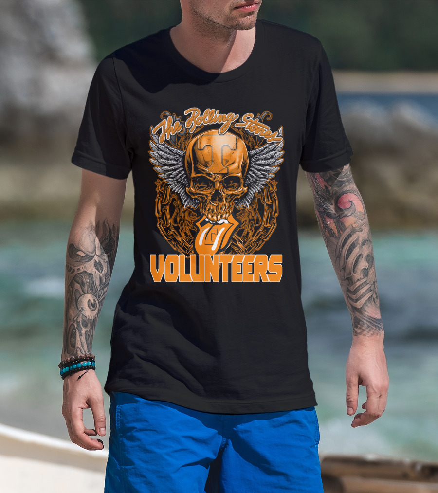 The Rolling Stones Volunteers Skull With Wings And Tennessee T-Shirt