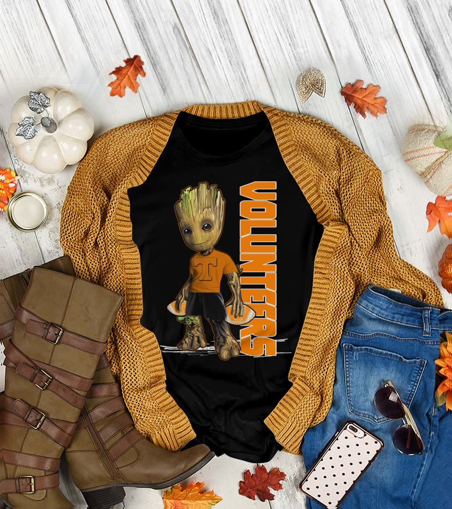 Groot Tennessee Volunteers Football Fan T-Shirt