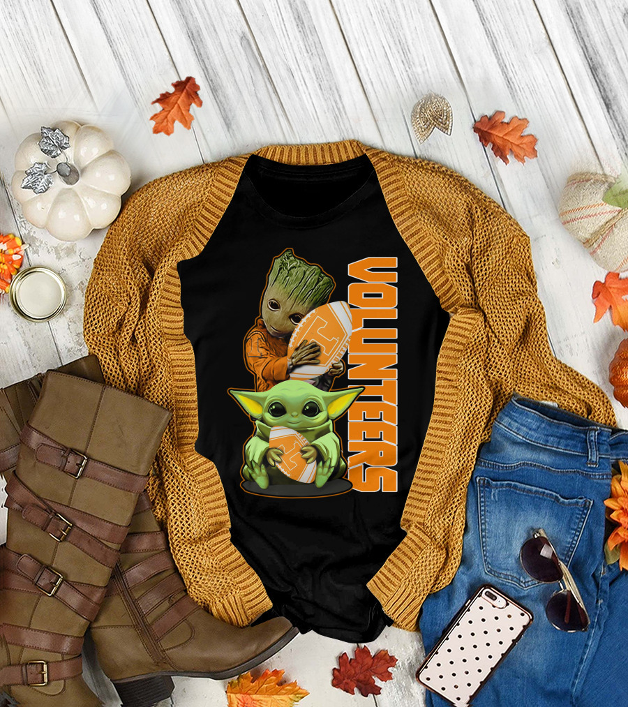 Grzd Volunteers Football Baby Alien Tree Character T-Shirt