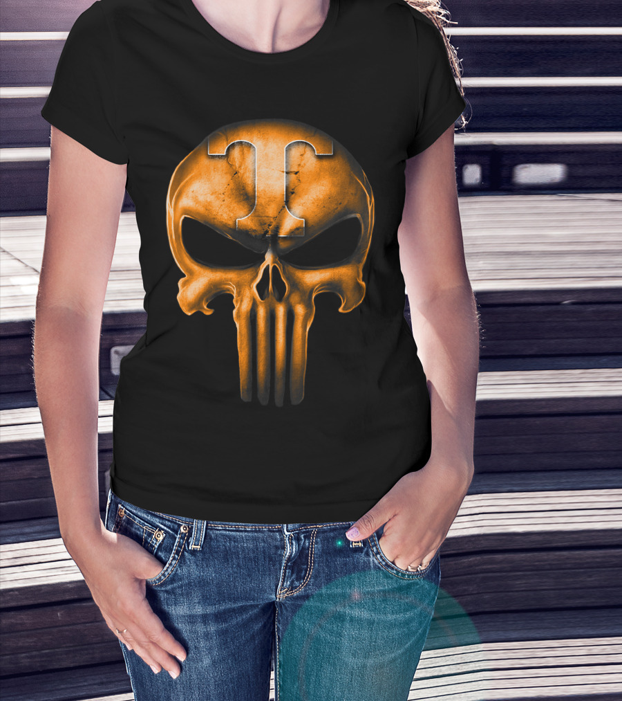 Skull T Logo Tennessee Volunteers T-Shirt