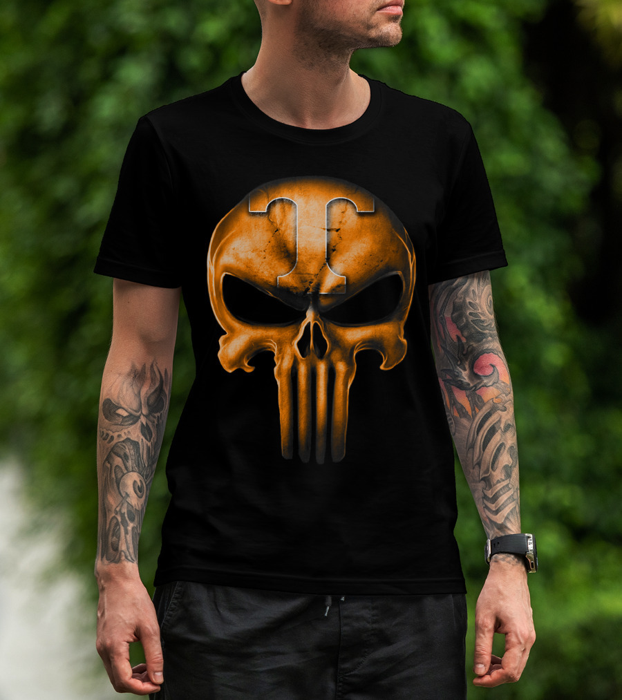 Skull T Logo Tennessee Volunteers T-Shirt