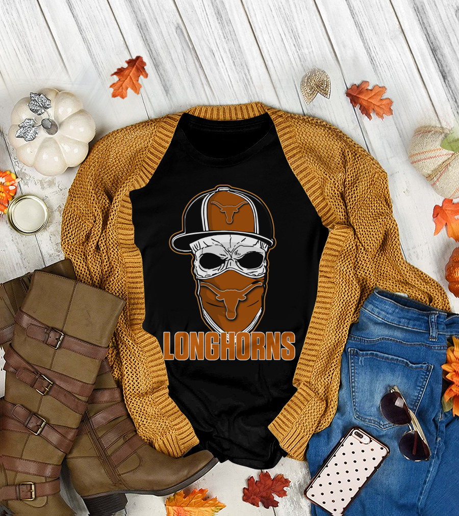 Skull Hat Longhorns Texas Iconic T-Shirt
