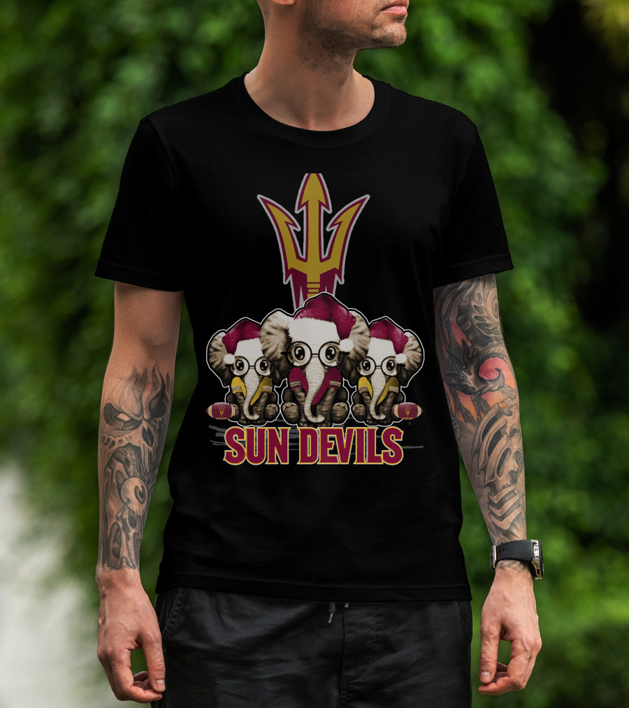 Sun Devils Elephants Christmas T-Shirt
