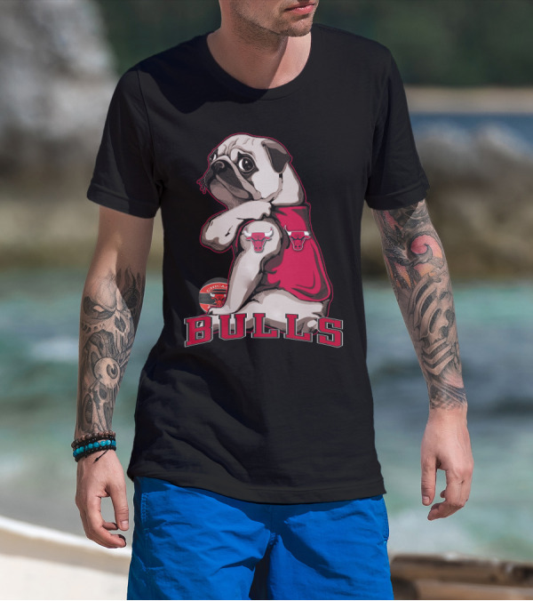 Pug Chicago Bulls Bulls T-Shirt