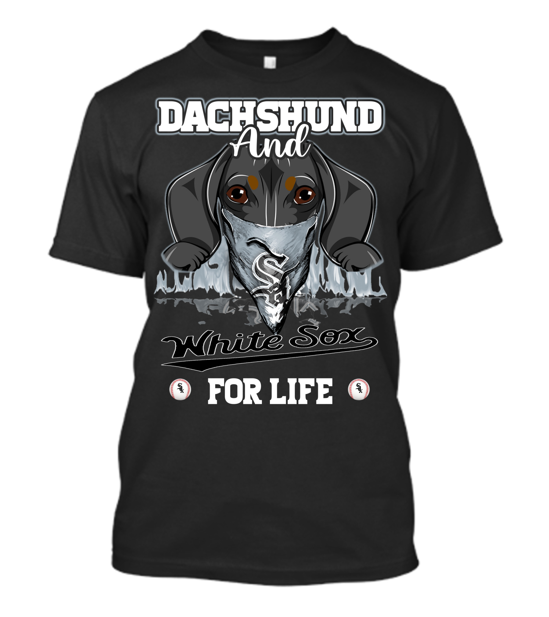 Dachshund And White Sox For Life T-Shirt