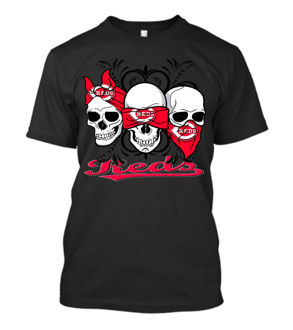 3 Skull Reds Bandana Cincinnati T-Shirt