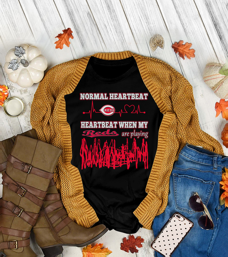 Normal Heartbeat Reds Heartbeat When My Reds Are Playing T-Shirt