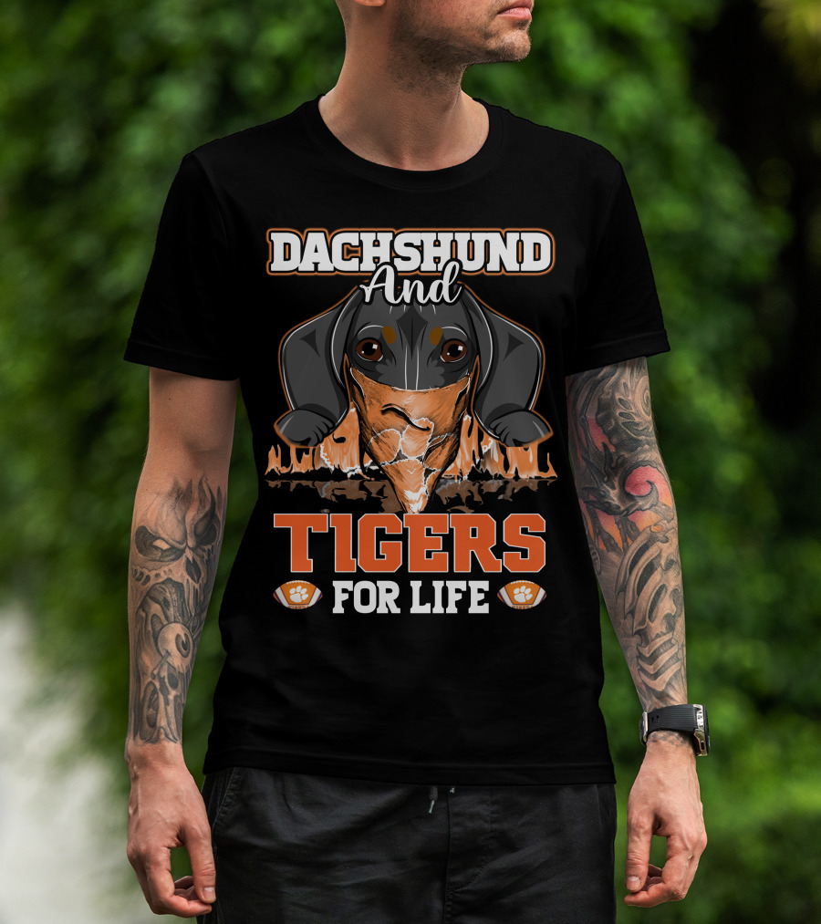 Dachshund And Tigers For Life T-Shirt