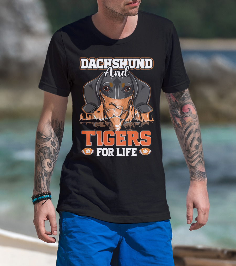 Dachshund And Tigers For Life T-Shirt