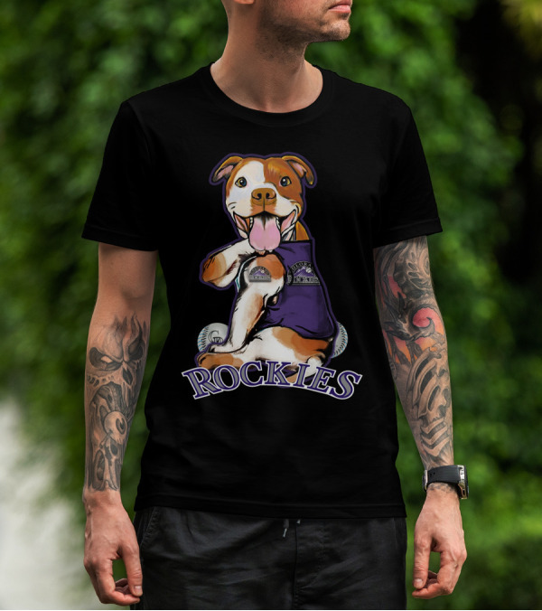 Rockies Pittbull Colorado Baseball T-Shirt